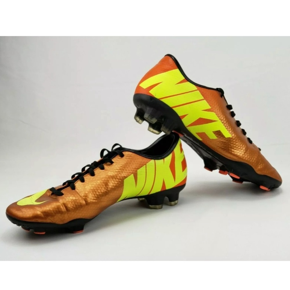 Nike Mercurial Orange Soccer Cleats  Mans Size 7.5 - Picture 2 of 10